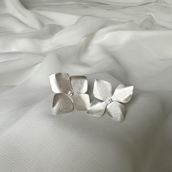Hydrangea stud earrings